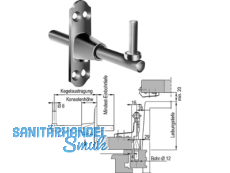 Fentro Kegel schmal Gr.2 einbohrbar schwarz   491255 (alt: 335115)