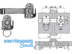 Fentro Laden-MV., Gr.110 schwarz 457949