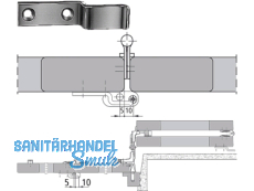 Fentro Verschlusshaken f. BBS weiss 224225