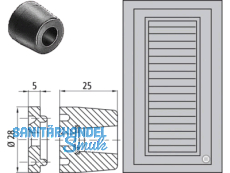 Fentro Anschlagpuffer 20mm schwarz S587A75004