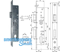 Portalschloss 870/45mm ohne Wechsel S065A62000 223909