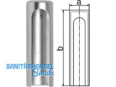 Aufsteckkopf 180-15-C02 flach Aluminium Messing         Bandhhe  92 mm