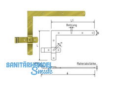 Torwinkelband ohne Plattenkegel 40x60 cm Rollung 18 mm            423502