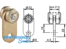 Vorhangrolle Helm 1111 verzinkt 111120