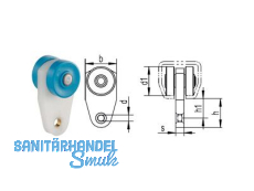 Vorhangrolle Helm 45/31 K mit Kugellager 004565