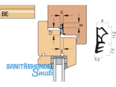 Fensterdichtung Goll A 2001-BE/2 beige, VPE 200 lfm