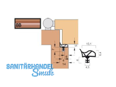 Trdichtung Goll V 1011-BB beigebraun, VPE 150 lfm