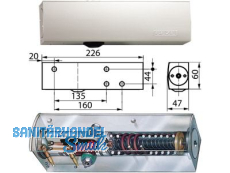 Trschlieer GEZE TS 3000 V EN 1-4 weiss ohne Gestnge   028350