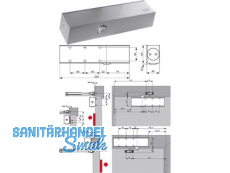 Trschliesser Dorma TS 73V, BC/D EN 2-4 ohne Gestnge braun