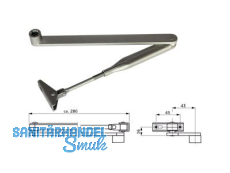 Normalgestnge Dorma zu TS 71/72/73/83 silber