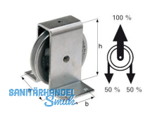 Stehrolle 60mm mit Kugellager 160/60