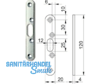 Bolzenschliessblech WG 6/BSR Niro-Look