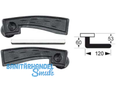 Drckerpaar, Vierkantstift lose 8,5 mm, Trstrke bis 60 mm