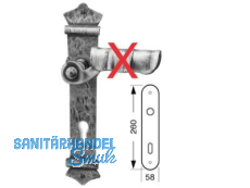 Langschild PZ 88 mm, inkl. Befestigungsschrauben