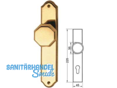 Knopflangschild Fernado PZ Messing poliert