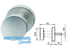 Trknopf 664a/648A mit Stift 242P fix Alu F1