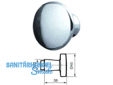 Knopf 664aLT Alu poliert