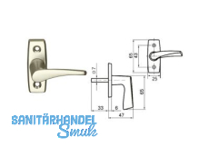 Halbolive 1004 FAVORIT F2 neusilber Vierkant 7 mm rechts