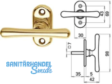 Triebolive 526 ELEGANT Messing poliert