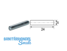 Bodentrger Pinn  5 mm Lnge = 24,0 mm verzinkt 4302.100