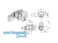 Blechmontagezylinder MB 23 Ni gleichsperrend Sperre 1113