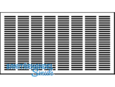 Lftungsgitter L 906 227x123 mm weiss Einbauma 220x116 mm Einbautiefe 8 mm