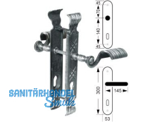 Schutzbeschlag Dachstein Drcker/Drcker TS 70-80mm Steineinlage 15mm geschmiedet