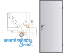 Stahltrelement DL 1000x2000 RE BRM 1070 x 2035