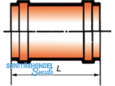 PVC-Kanal berschubmuffe KGU DN 200  Nr.4383