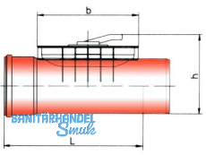 PVC-Kanal Einhandputzstck KGEP DN 125  Nr.4489