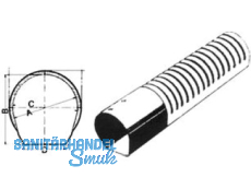 Sickerl.Rohr Fxs 100 Gelocht tunnelfrmig    BL.6M