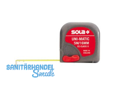 Rollmeter Sola Unimatic 5m EG II, B 16mm, mit Grtelclip