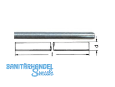 LH Gewindestck verzinkt DIN 976 M 4 x 135 (CTM)