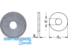 Scheibe verzinkt DIN 1052  M 20 (23,0 x 80,0 x 8,0)