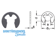 Sicherungsscheibe fr Wellen DIN 6799  1.9