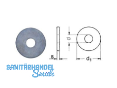 Kotflgelscheibe verzinkt  5,3 x 30