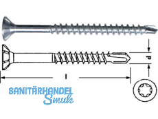 Sparibo TX 20 blau verzinkt 4.0 x 45