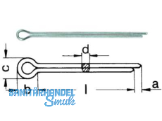 Splint A2 DIN 94  4.0 x 25