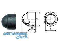 Schutzkappe fr Sechskantmutter weiss M 16  Sks 16