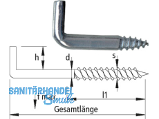 Schlitzschraubhaken 007 Gz   65/5,8