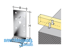 Winkelverbinder Typ  AH9035  90 x 35 x 2.5 x  40  0703501