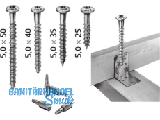 Schrauben BMF verzinkt  5 x 40 9554000