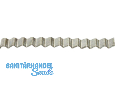 Wellenbandeisen verzinkt 23/1 mm abgelngt Rolle mit 10 lfm = ca.2 kg