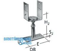 Sttzenfu Vario DB  80 PVDB 80-B  3195100