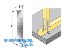 Winkelverbinder Typ  AH29050/2 290 x 50 x 2 x 40  0705201