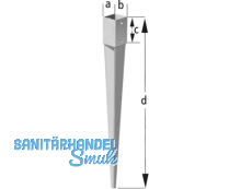 Einschlagbodenhlse 90 x 90 x 900