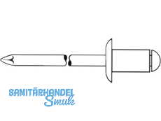 Dichtblindnieten Alu F/Niro 4,8 x 11