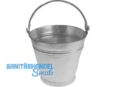 Eimer verzinkt 11 Liter m.Tragebgel und Bandeisenfuss, Durchm.295mm/H: 325mm