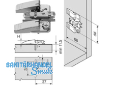 Montageplatte Inserta 174H7100I 284.956.3