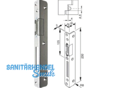 Winkelschliessblech Doorsafe links   4 mm Falzluft 243011